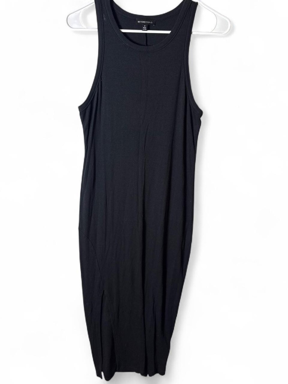 Beyond Yoga Rib Tank Dress Black Medium
